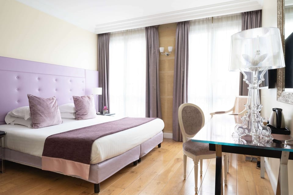 Superior Double Room - Complimentary soft minibar,courtesy tray, Chromecast and digital press | Free minibar, in-room safe, desk, blackout drapes