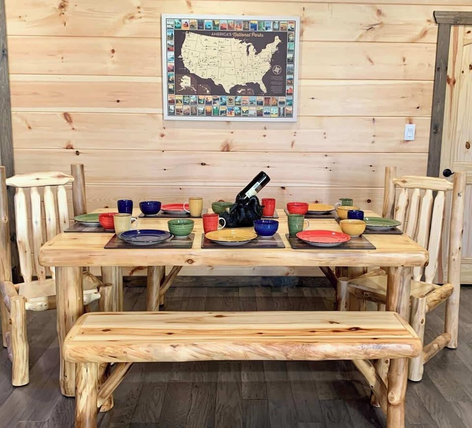 Dinning table can seat 8
