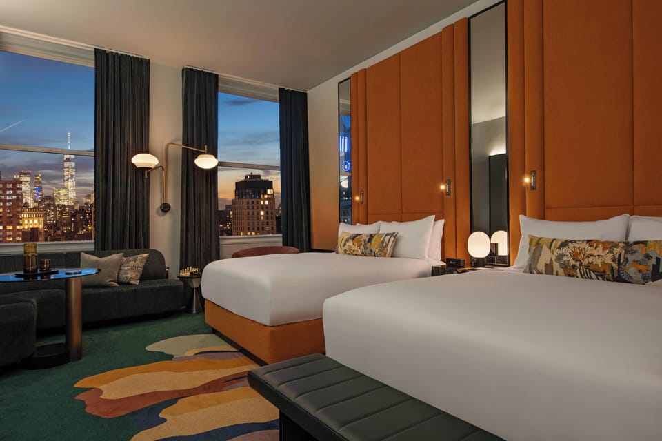 Studio Suite, 2 Queen Beds, Park View | Hypo-allergenic bedding, pillowtop beds, in-room safe, desk