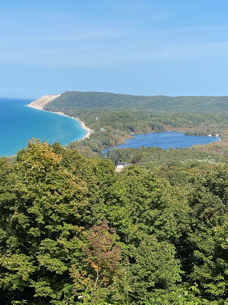 Take a scenic walk along the Bluffs Trail, a short drive away