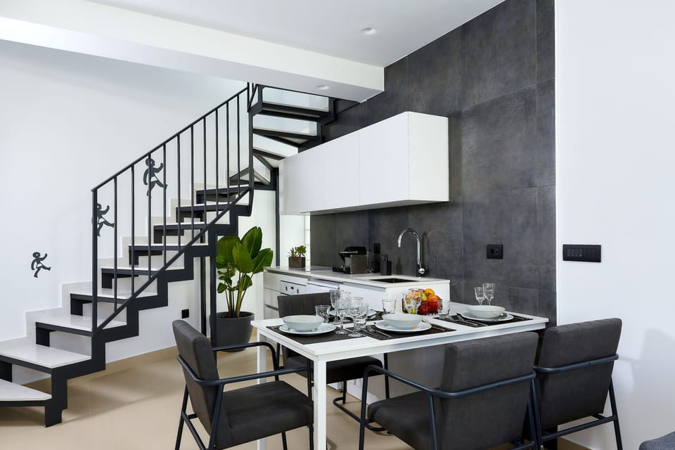 One Bedroom Loft Apartment | Private kitchen | Fridge, oven, stovetop, espresso maker