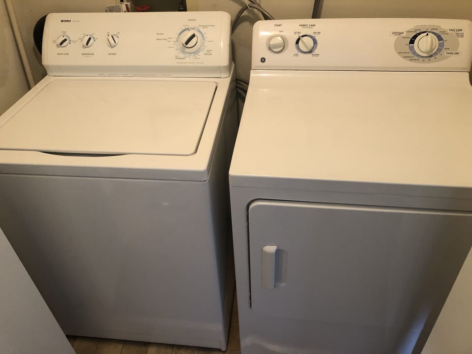 Washer Dryer closet located on second floor