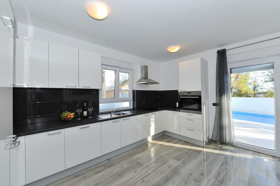 Villa, 3 Bedrooms, Private Pool, Sea View | Private kitchen | Microwave, oven, dishwasher, coffee/tea maker