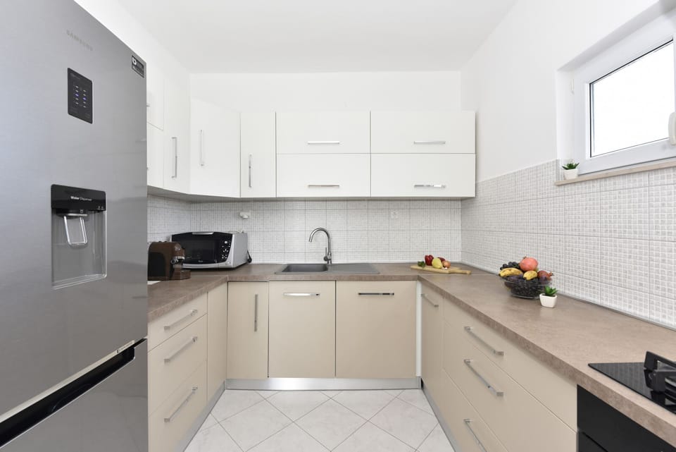 Villa, 3 Bedrooms, Private Pool, Pool View | Private kitchen | Microwave, oven, stovetop, dishwasher