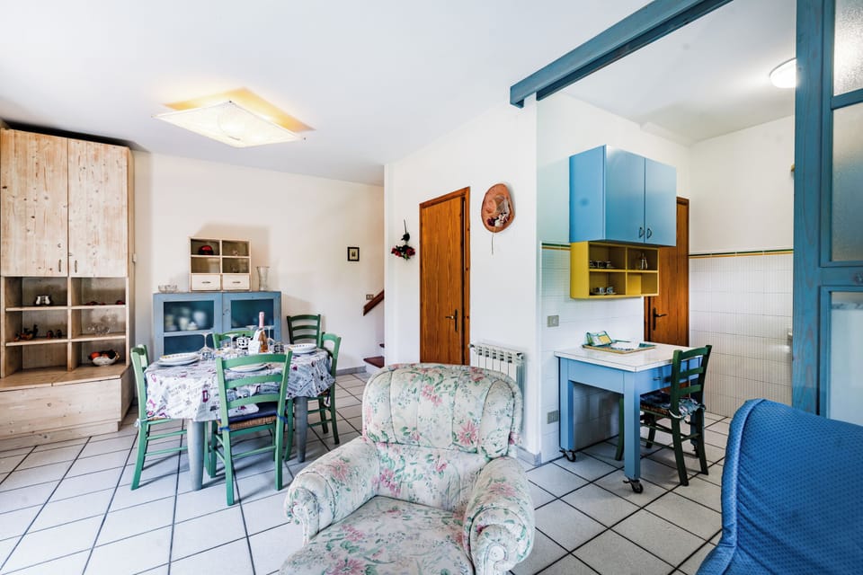 Family Apartment, Multiple Bedrooms (La Chimera 700m from sea) | Living area | 22-inch flat-screen TV with digital channels, TV
