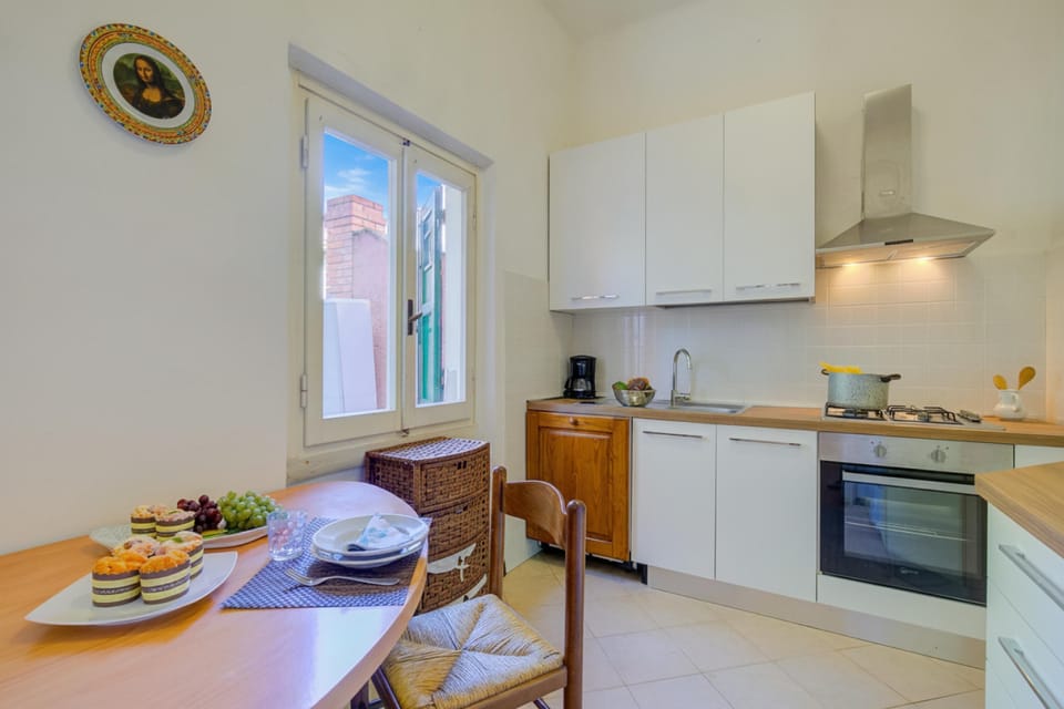 Family Apartment, 3 Bedrooms, 2 Bathrooms, Sea Facing (La Fresia - Focette 100m from sea) | Private kitchen | Full-size fridge, oven, stovetop, dishwasher
