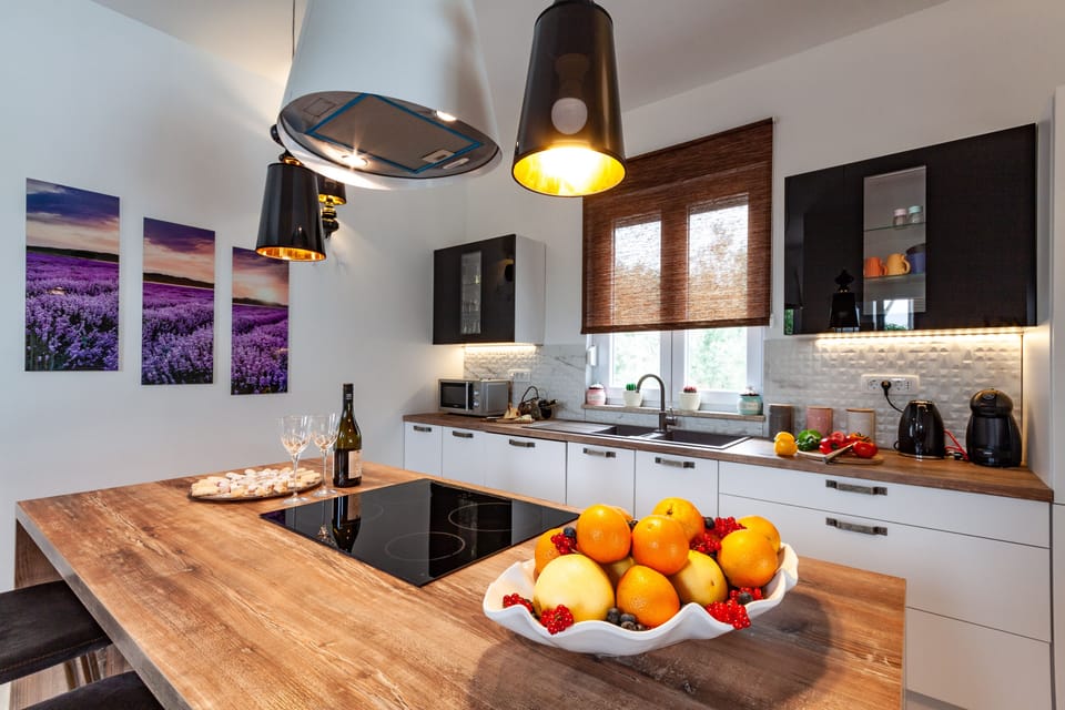 Villa, Private Pool | Private kitchen | Full-size fridge, microwave, oven, stovetop