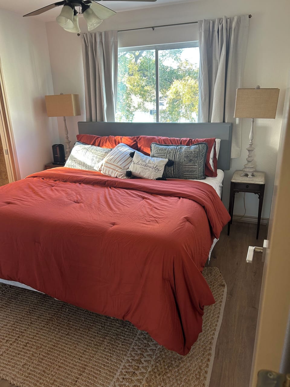 Master Bedroom On Suite with TV and Fan