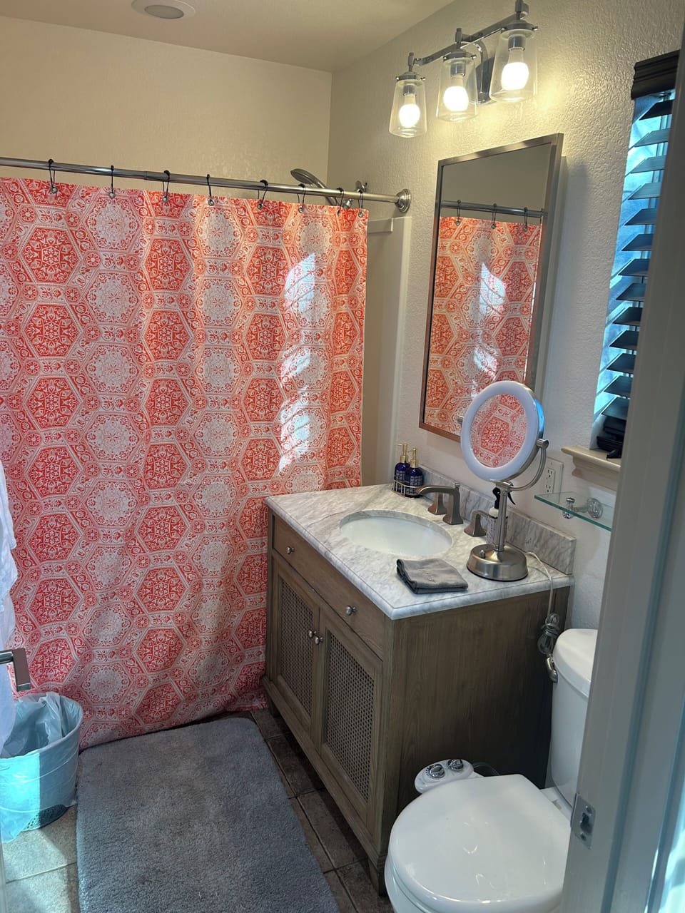 Upstairs Shared Full bath Tub Shower Combo