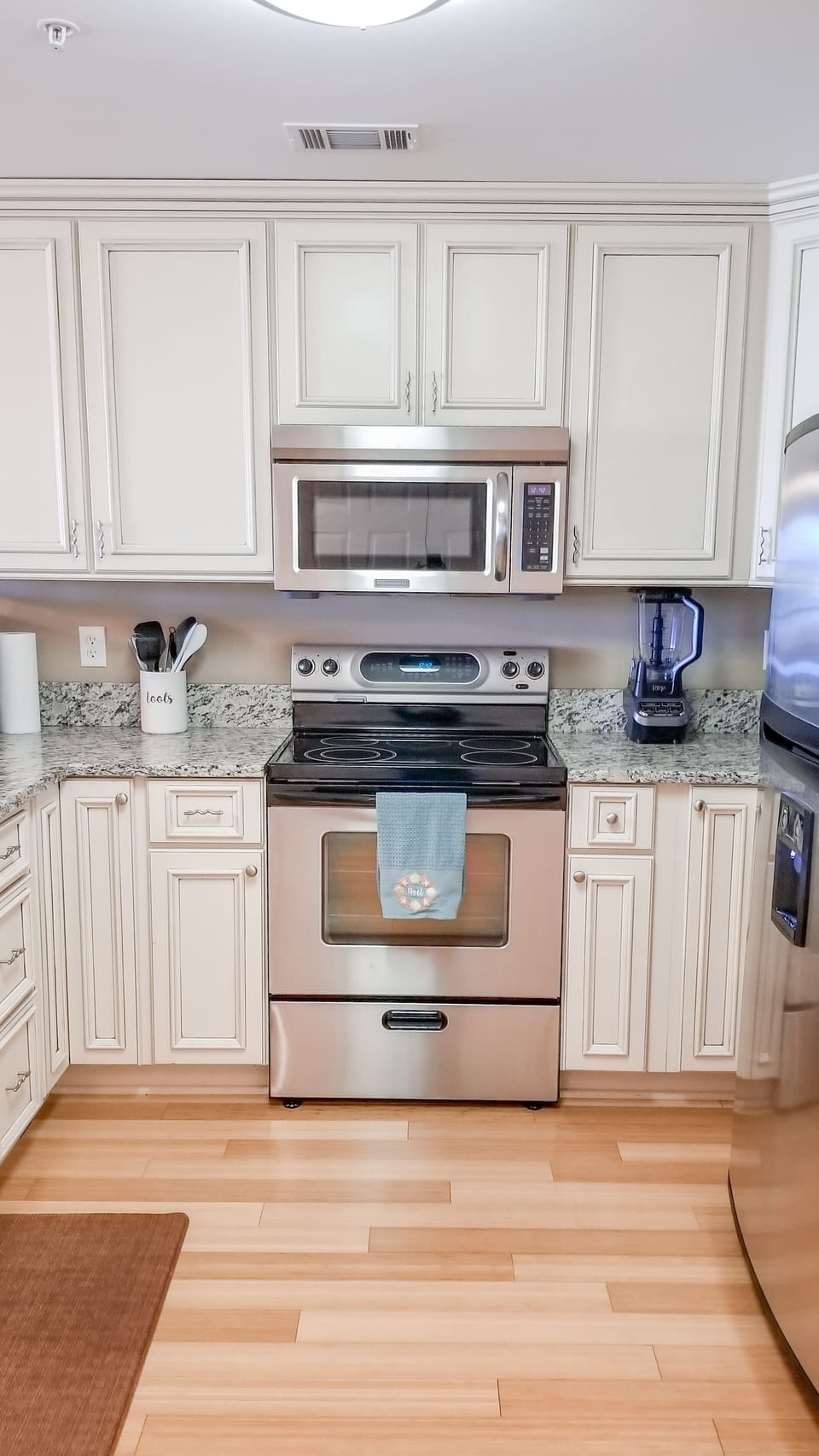 Fully stocked kitchen