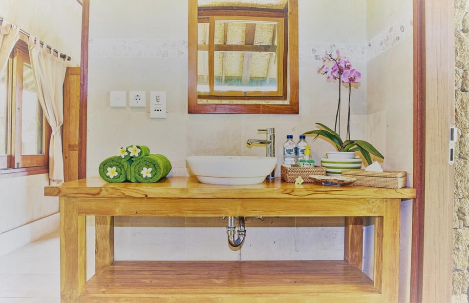 Free toiletries, hair dryer, towels