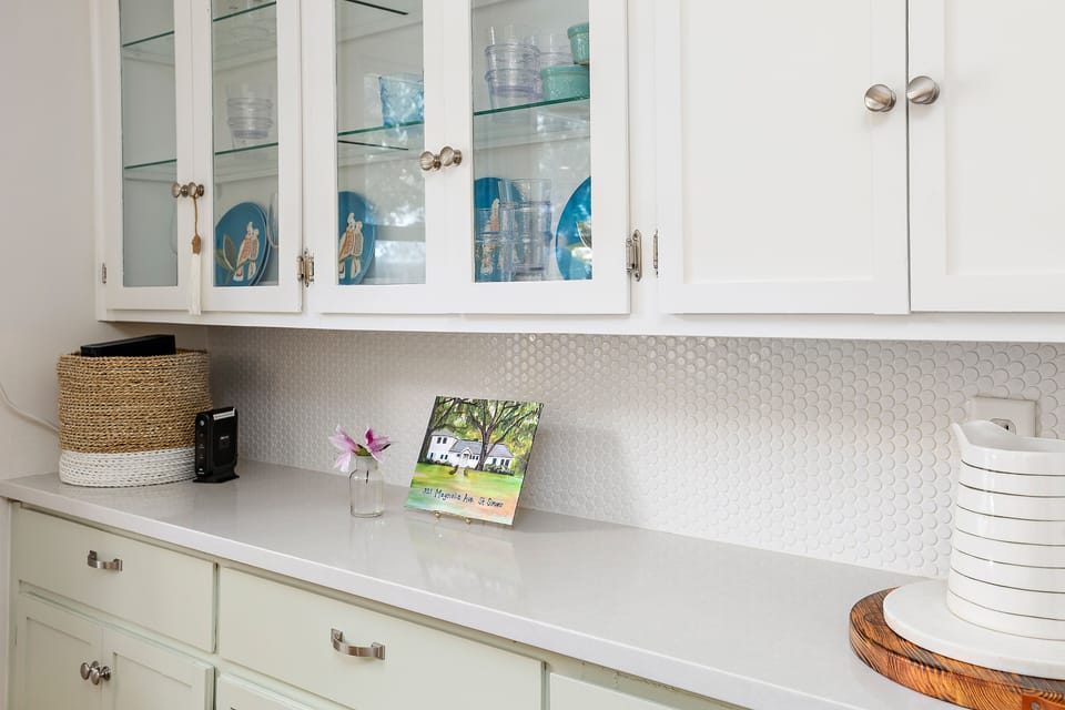 The Kitchen has lots of counterspace.