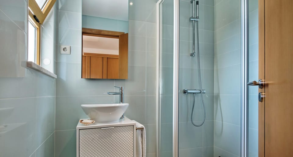 Beautiful bedroom with double bed and en suite bathroom