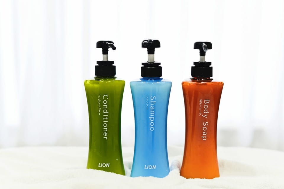 Amenities such as shampoo