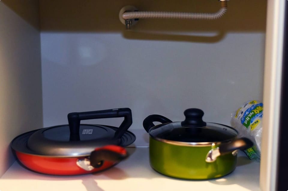 Frying pan and pot