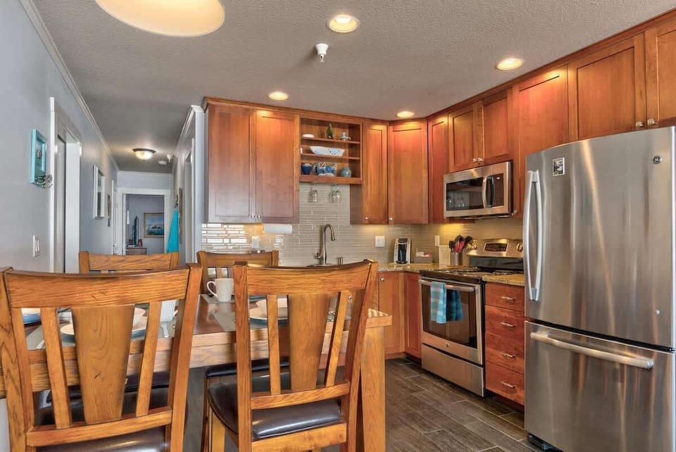 The beautiful kitchen area