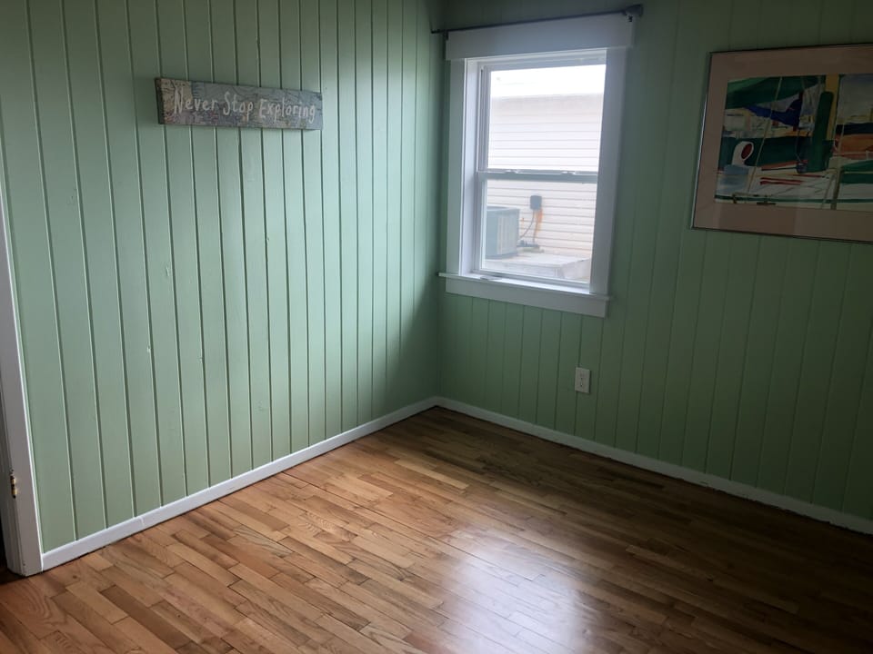 Just refinished the hardwood floors and added all new paint 