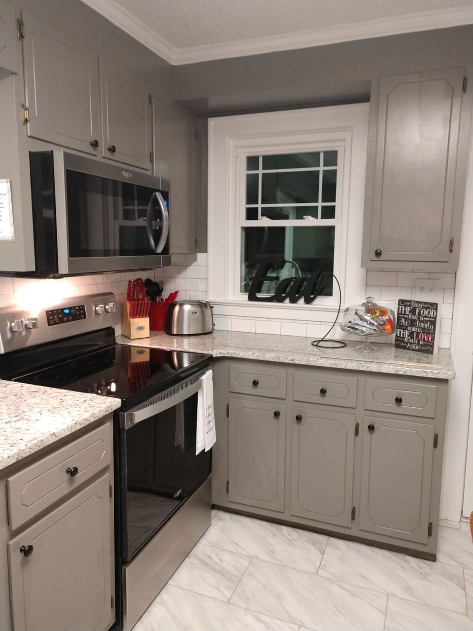 kitchen with new appliances
