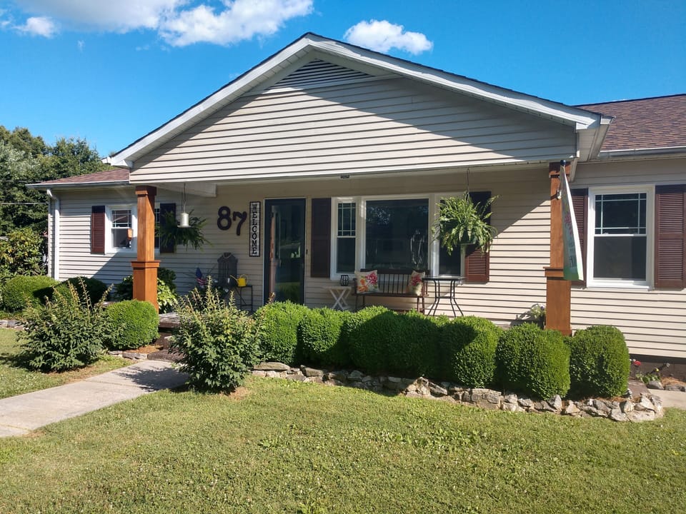 front of the property