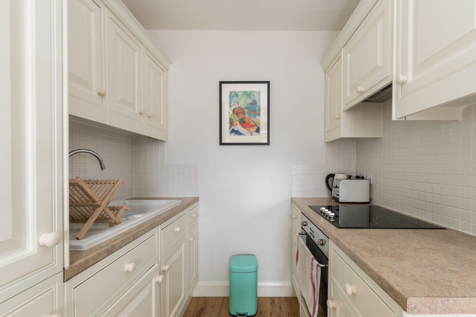Apartment (1 Bedroom) | Private kitchen | Fridge, oven, electric kettle