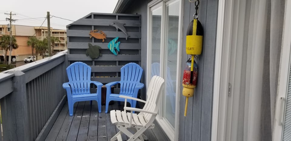 Your private balcony; listen to the waves and smell the salt air.