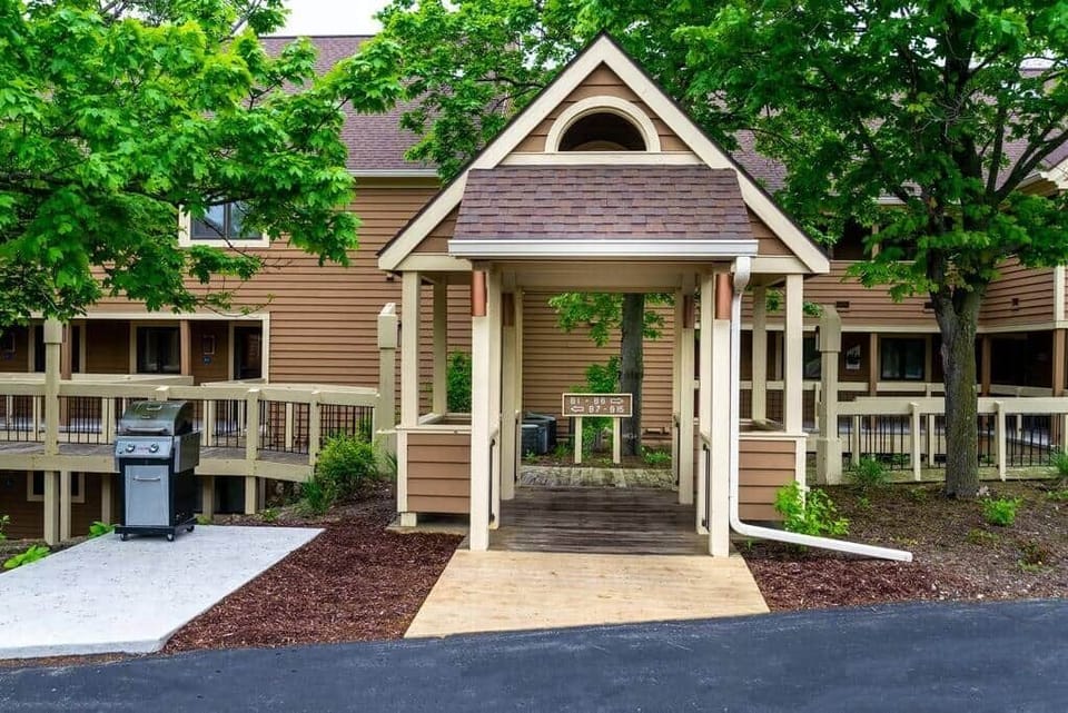 Condo Main Entrance, This Unit is Ground Level and One Level Down from the Main Entrance