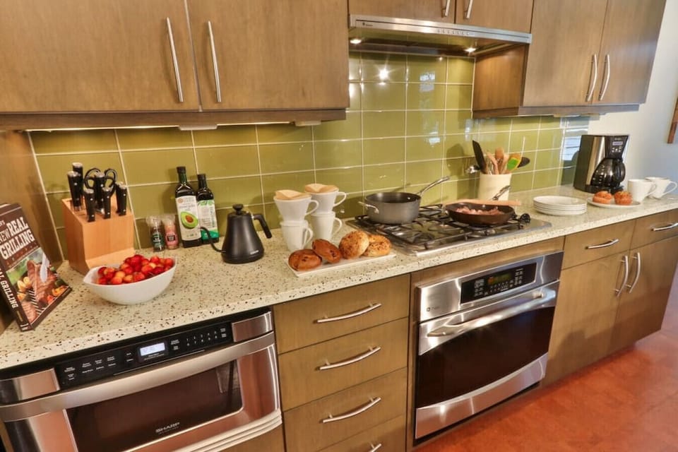 Fully equipped kitchen with drip coffee pot