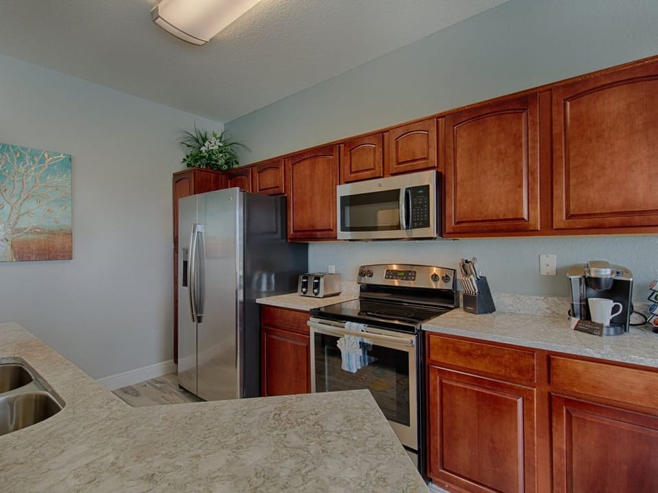All new appliances and custom counter tops.
