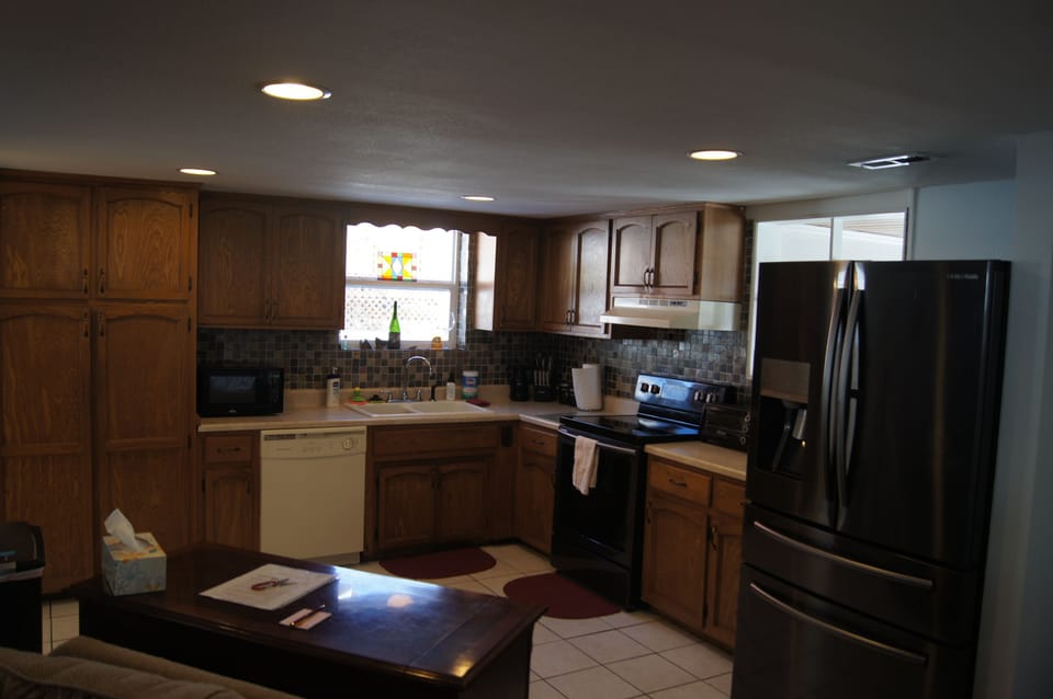 Kitchen from living room