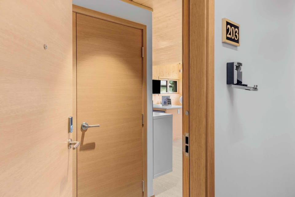 Entrance door to the suite. 