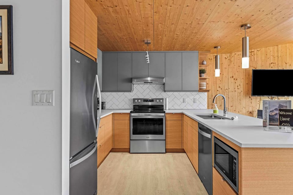 Gorgeous fully equipped kitchen has everything you need for the perfect vacation