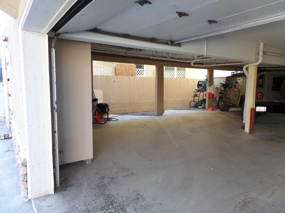 2 Large Indoor Garage Parking Spaces