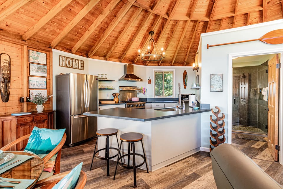 High end appliances in the chef's kitchen