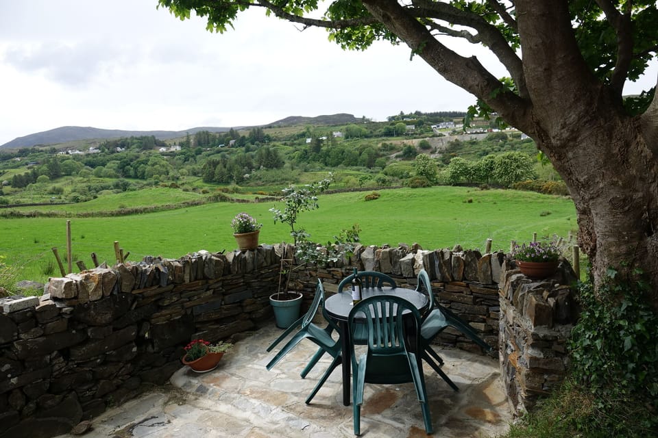 Patio looking down on the glen