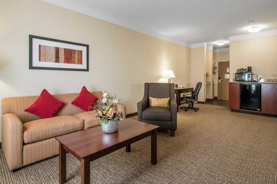 Suite, Multiple Beds, Accessible, Non Smoking | Desk, laptop workspace, blackout drapes, iron/ironing board