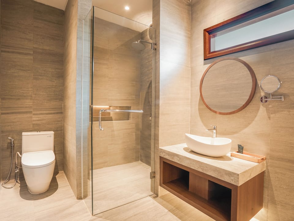 GAYATRI VILLA | Bathroom | Free toiletries, slippers, towels, soap