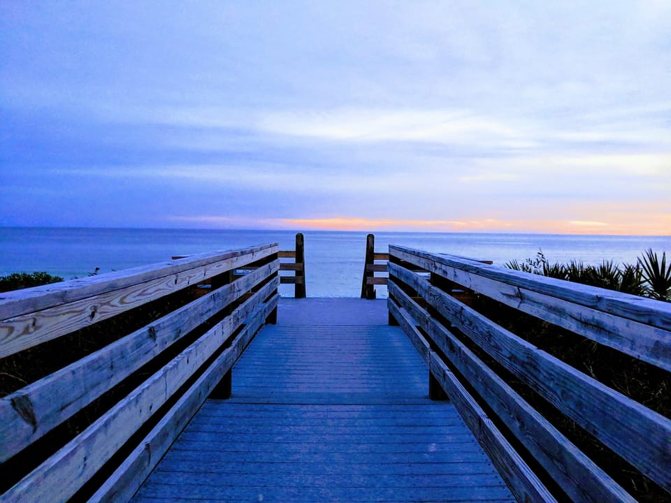 View from the walkover to the beack