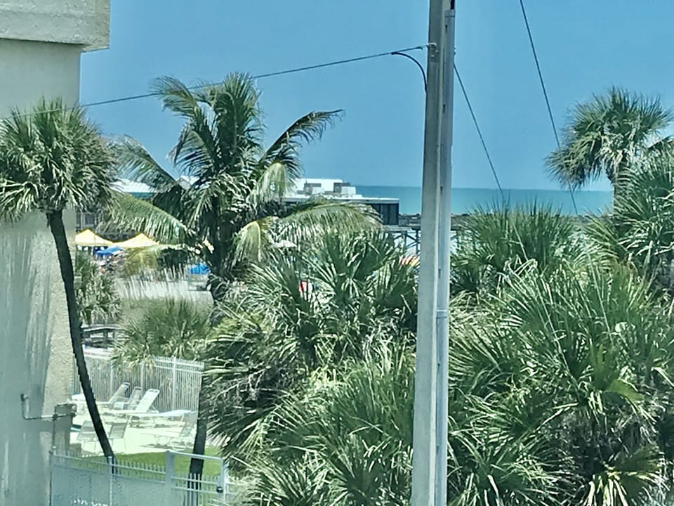 View of Cocoa Beach pier from second bedroom