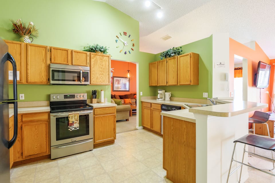 Kitchen with stainless steal appliances