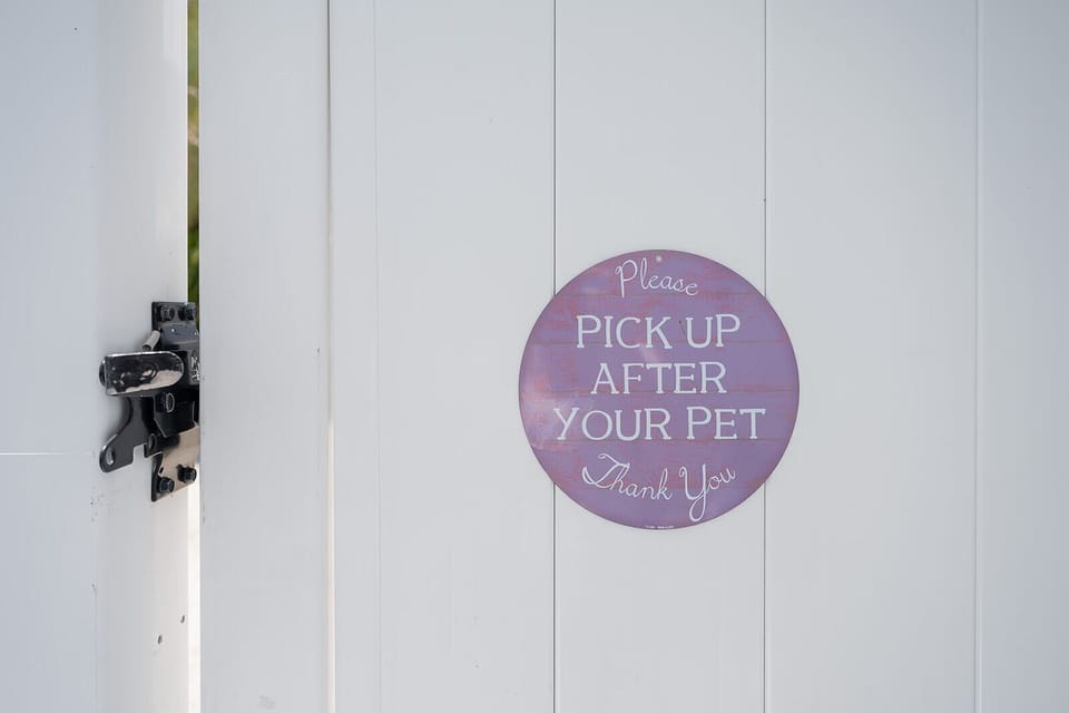 Please be a good pet owner.
