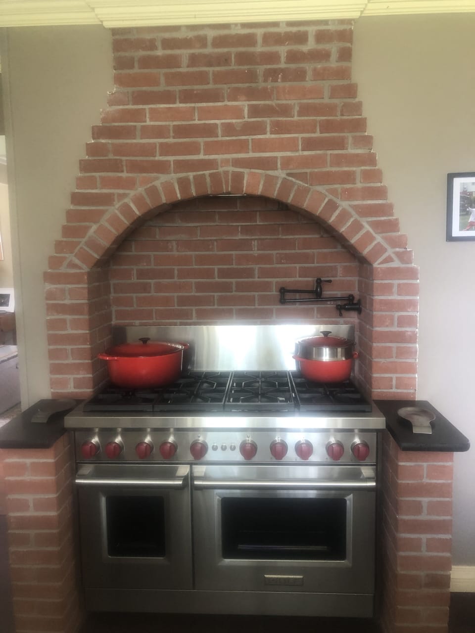 8 burner, 2 oven Wolf stove with pot filler