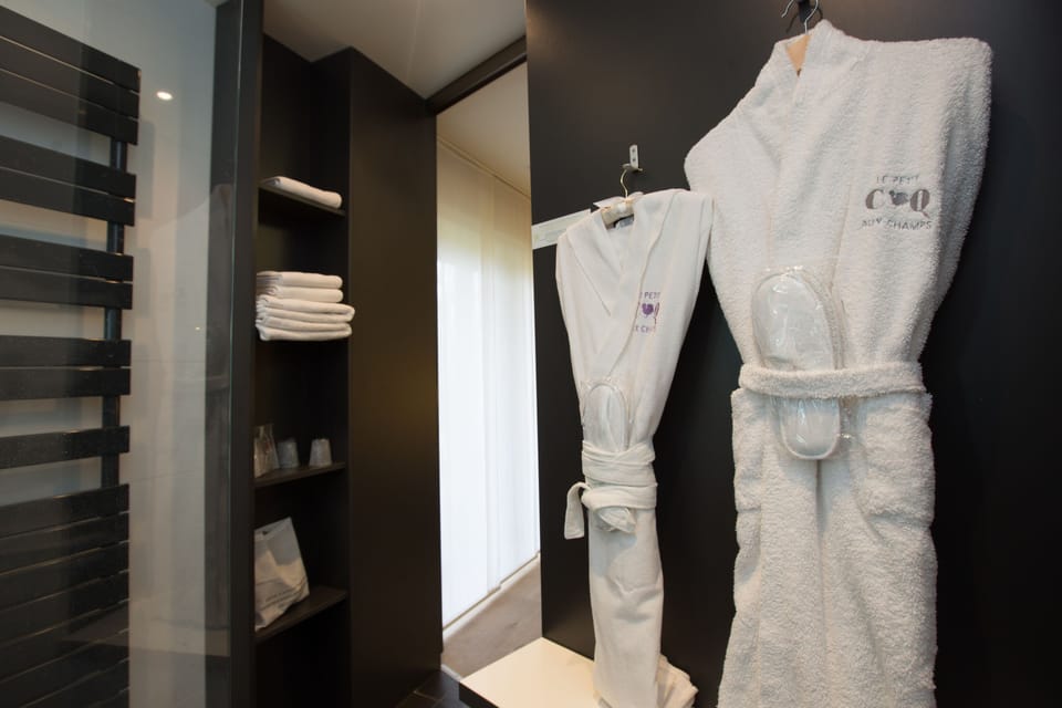 Superior Double Room (Contempory) | Bathroom | Bathrobes, slippers, towels