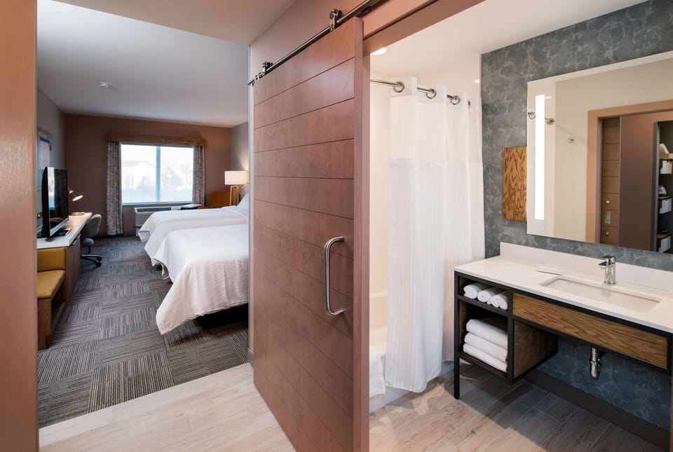 Room, 2 Queen Beds | Bathroom | Towels