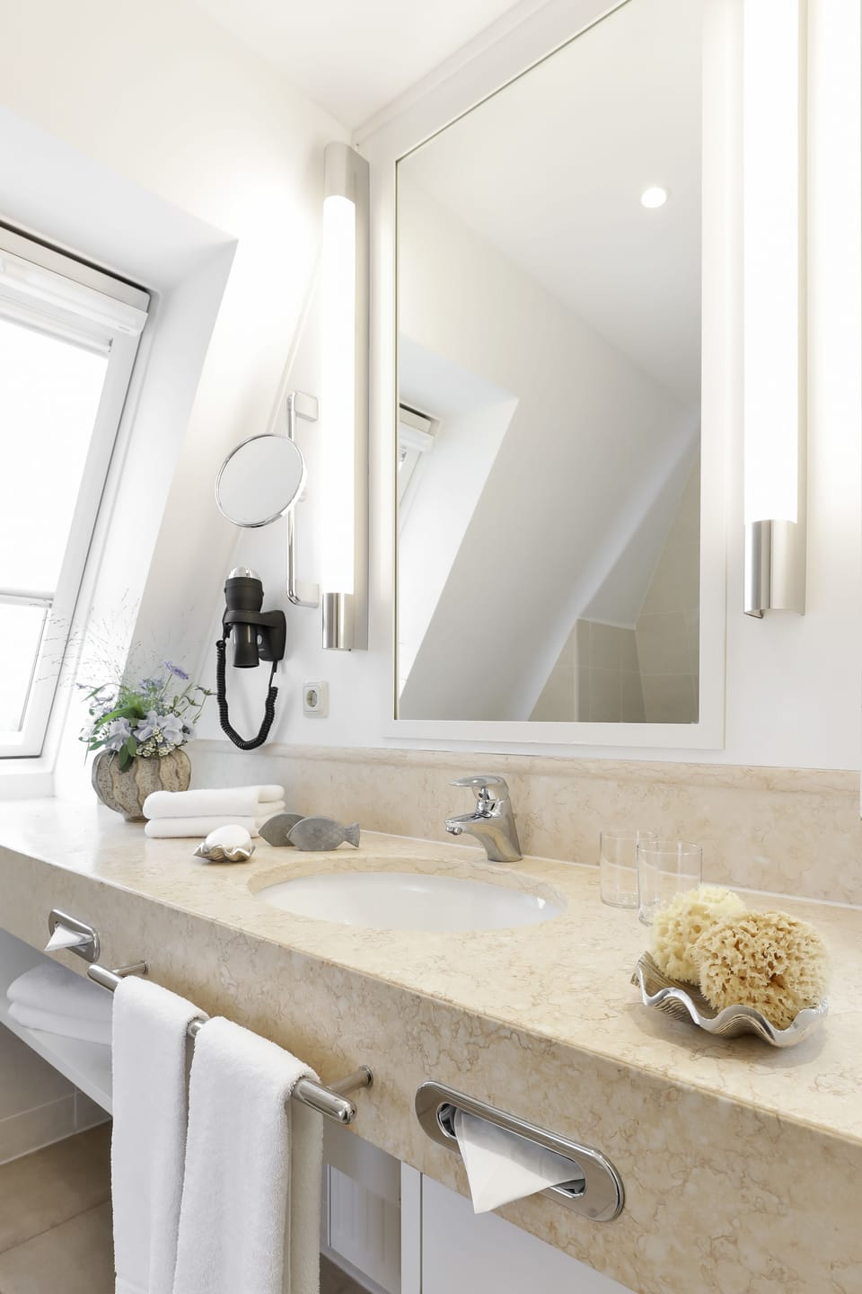 Free toiletries, hair dryer, bathrobes, slippers