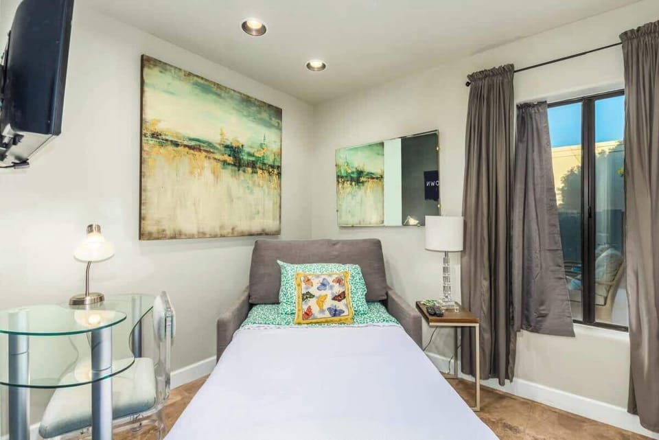 Armchair converts to Twin bed