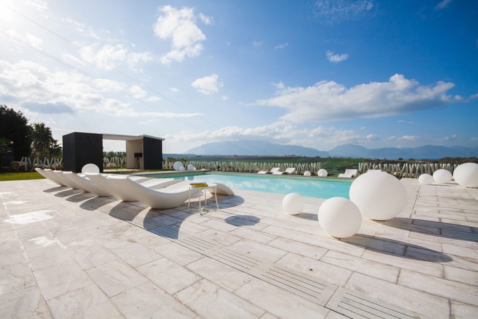 Vista piscina panoramica