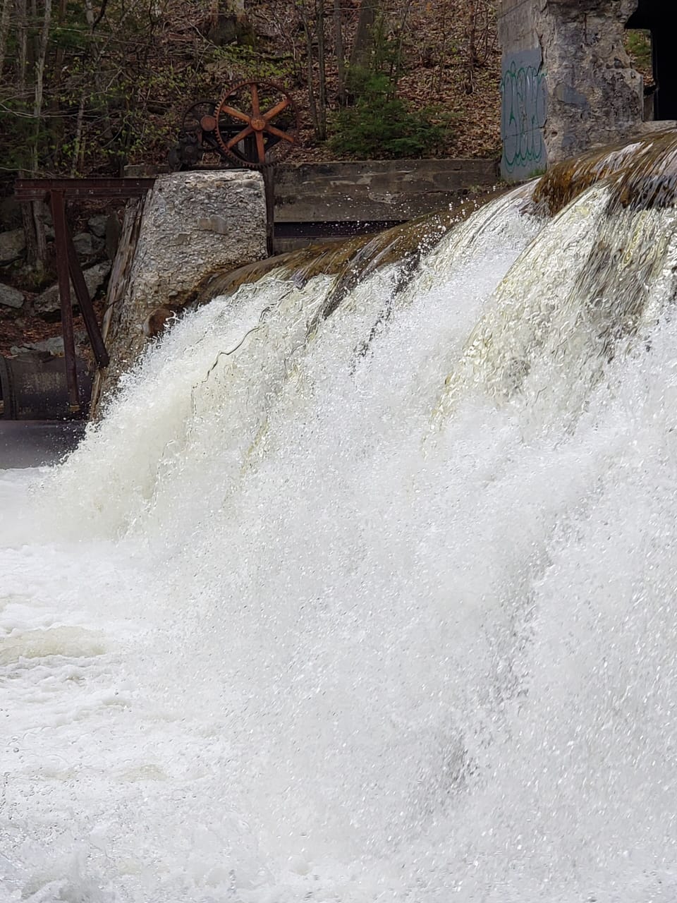 River fall in resort 