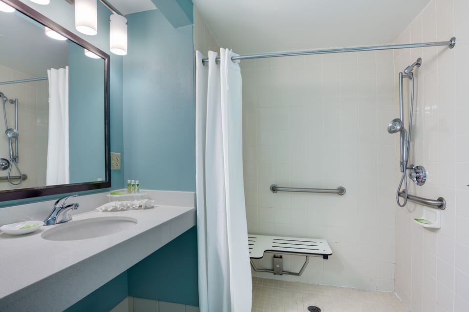 Free toiletries, hair dryer, towels