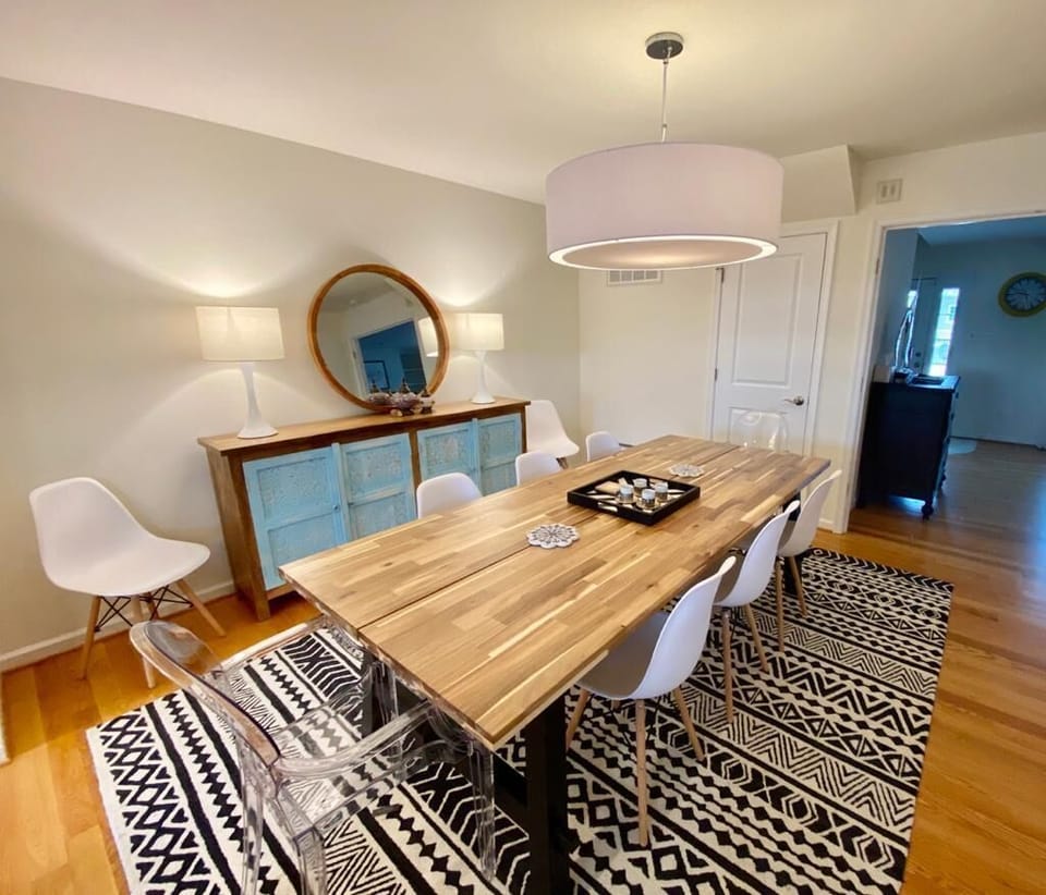 Enjoy some quality family time around the huge dining table! Seats 12 