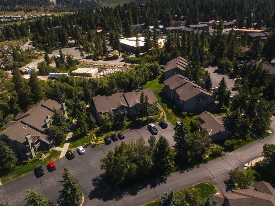 Drone photo of our part of Snowcreek 4 
